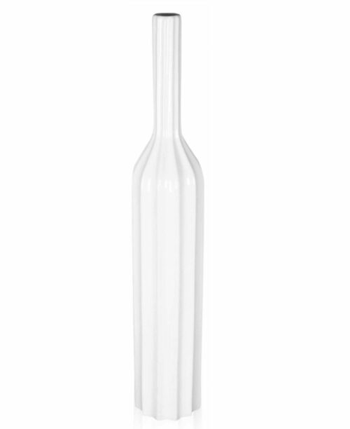 Minimalistyczny biały wazon 60,5 cm