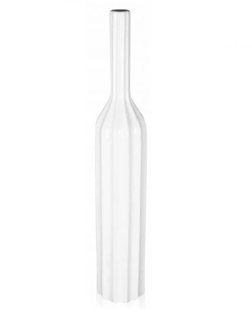 Minimalistyczny biały wazon 60,5 cm