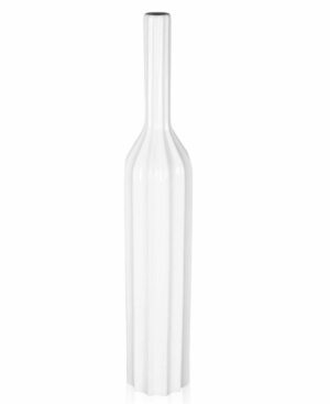 Minimalistyczny biały wazon 52 cm
