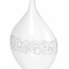 Biały wazon dekoracyjny 44 cm
