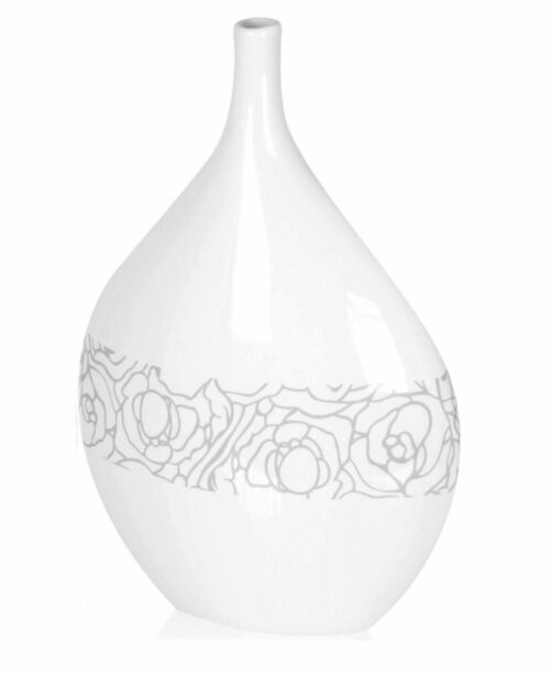 Biały wazon dekoracyjny 44 cm