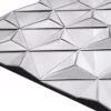Lustro prostokątne nowoczesne w trójwymiarowe lustrzane elementy Lucy 75/120 cm detal