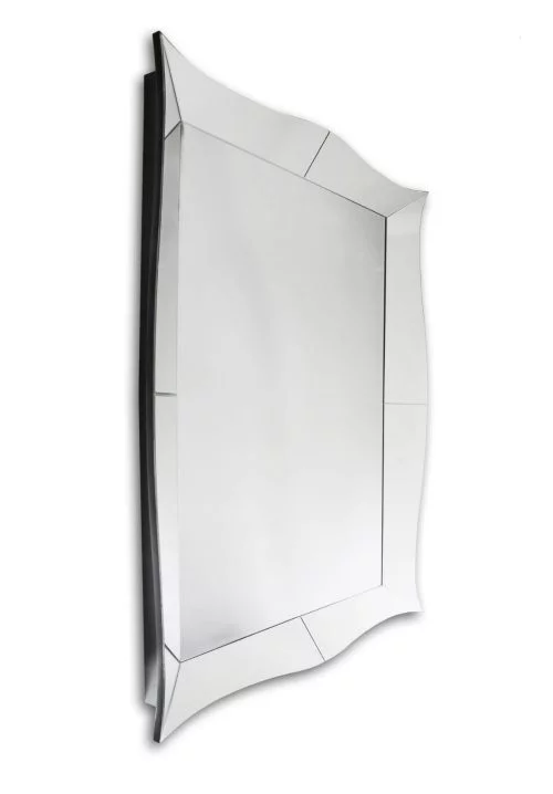Lustro prostokątne nowoczesne w klasycznej lustrzanej ramie Gaia 120/180 cm