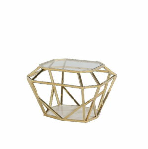 Stolik geometryczny kolor złoty metal Artehome