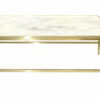 Stolik kawowy nowoczesny marmurowy rama metal Livo Złoty/Biały 50/70/130 cm