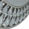 Lustro nowoczesne okrągłe dekoracyjne Marsylia antyczne srebro 80 cm