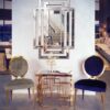 Krzesło Cassari stolik kawowy Cluso Lustro Zita aranżacja wnętrza