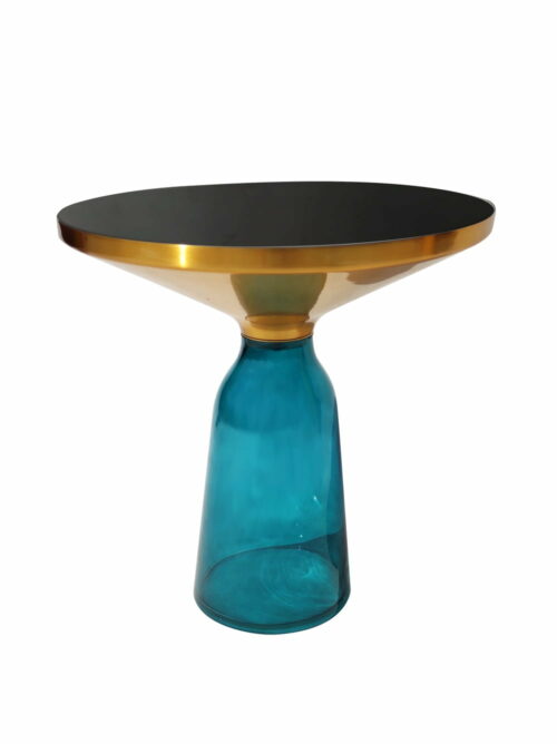 Bottle table niebieski