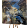 Obraz ręcznie malowany na płótnie żywica abstrakcja - Dzika Rzeka