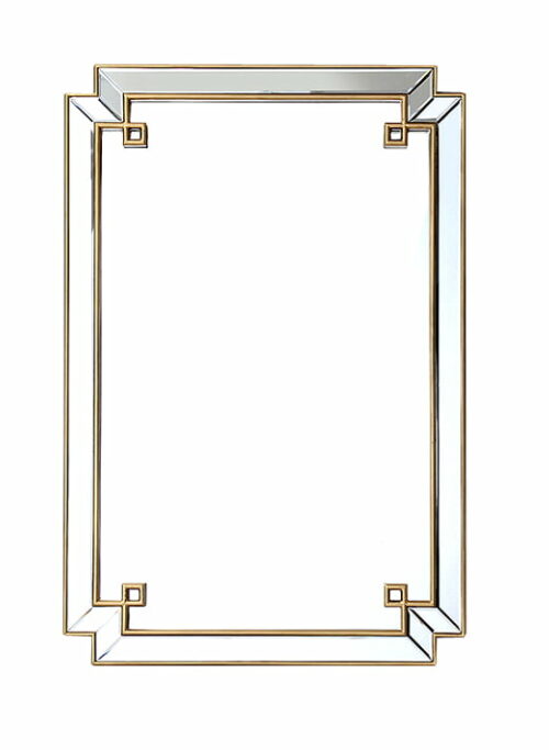 Lustro prostokątne w klasycznej lustrzanej ramie Livorno 80/120 cm