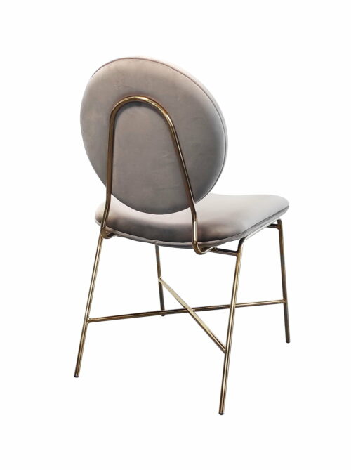 Krzesło Rossario brązowe tyłem