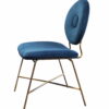 Krzesło Rossario niebieskie bokiem