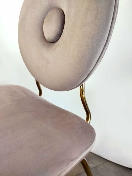 Krzesło Rossario różowe detal 3