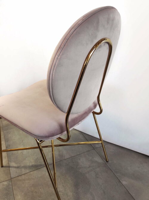 Krzesło Rossario różowe detal