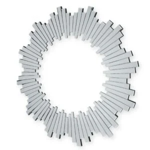 Lustro okrągłe Sunset Silver 80cm