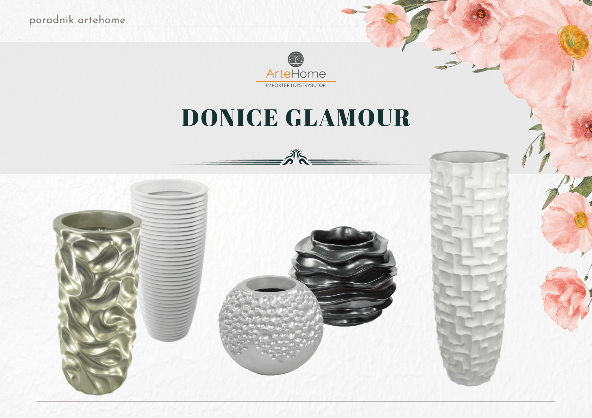 donice w stylu glamour artehome