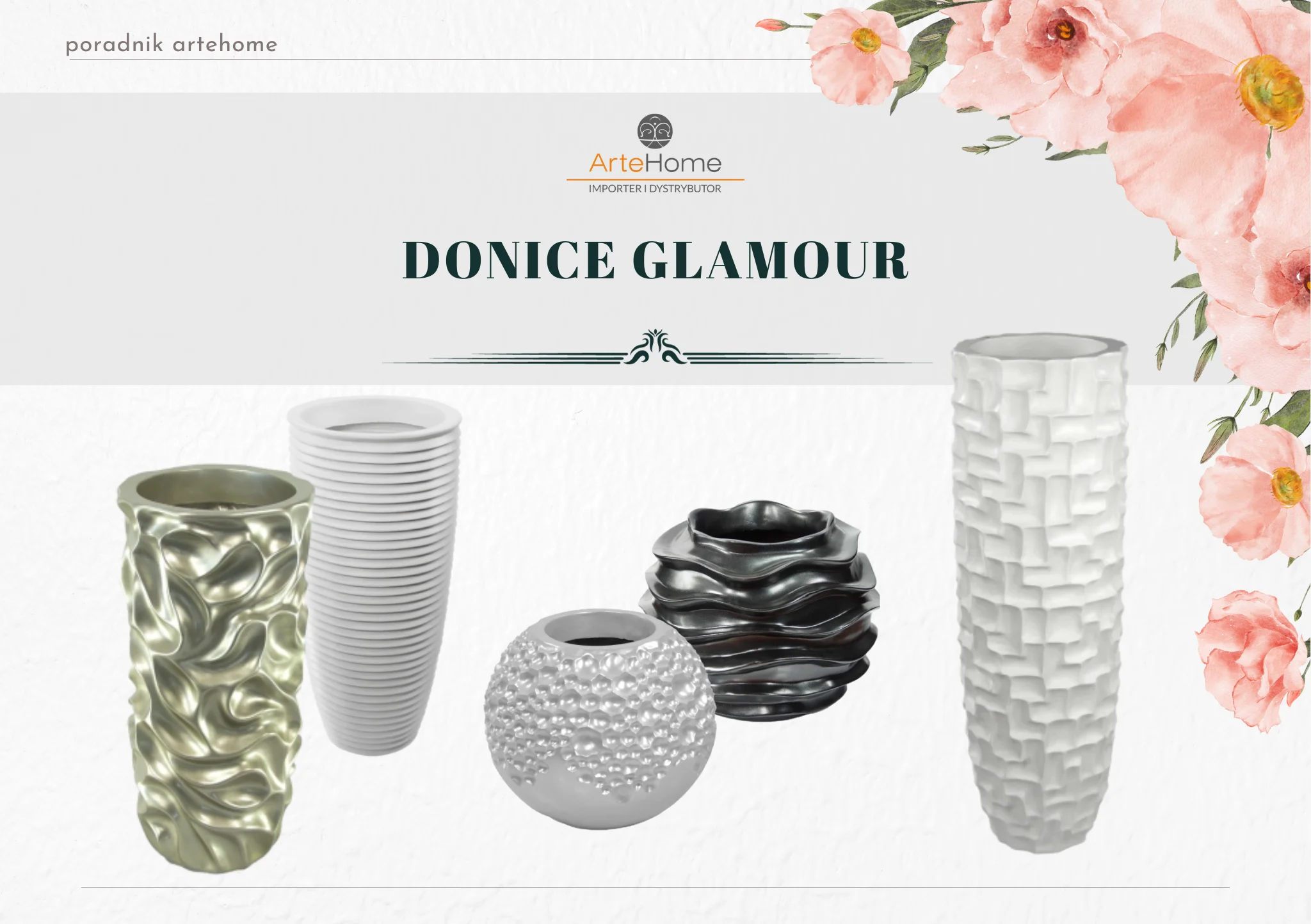 donice w stylu glamour artehome